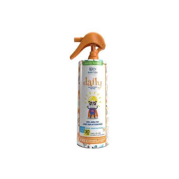 Babyton Bebek ve Çocuklar İçin Günlük Mineral Güneş Koruyucu Sprey SPF30
