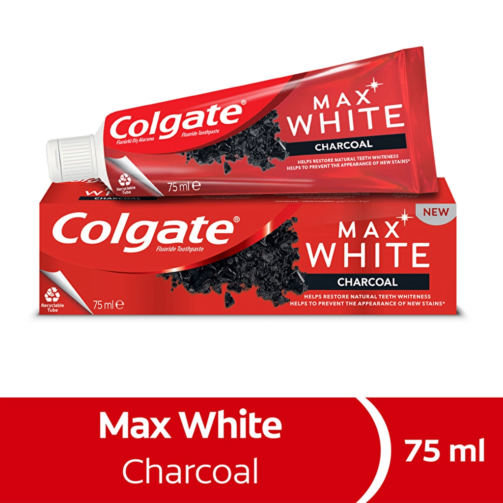 Colgate Max White Charcoal Diş Macunu - Gratis