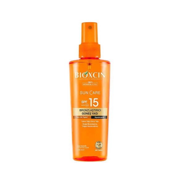 Bioxcin Sun Care Bronzlaştırıcı Yağ SPF15 | Evdeeczane