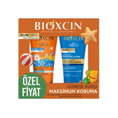 Bioxcin Sun Care Çocuklar İçin SPF50 Güneş Kremi + Güneş Sonrası Losyon | Evdeeczane