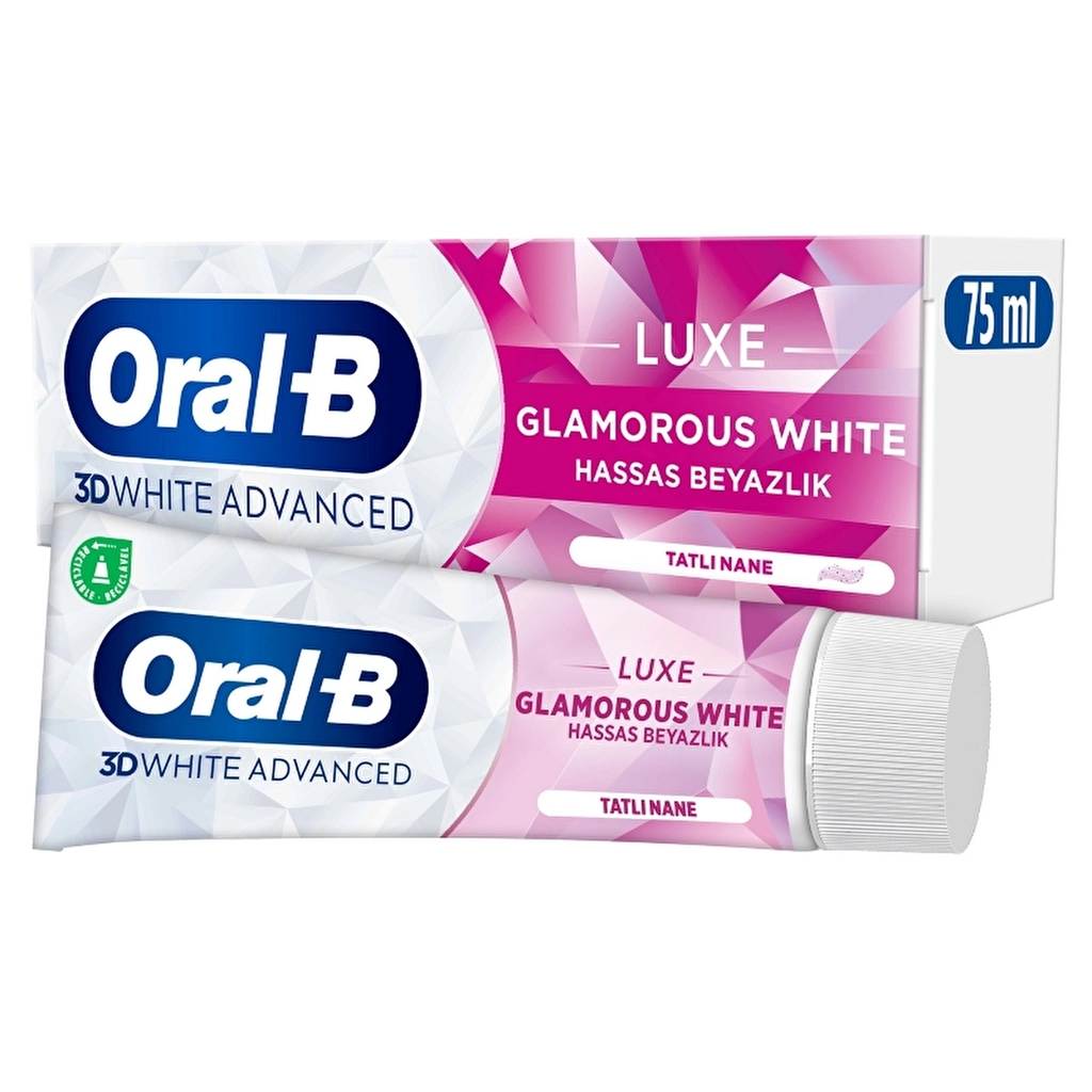 Oral-B Pro 3D White Advanced Luxe Glamorous White Diş Macunu - Gratis