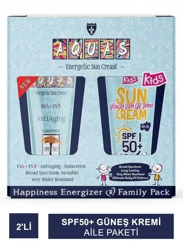 Vİvatinell Aquas Güneş Kremi Spf50+ Aile Paketi Spf 50+ & spf 50 Vİvatinell