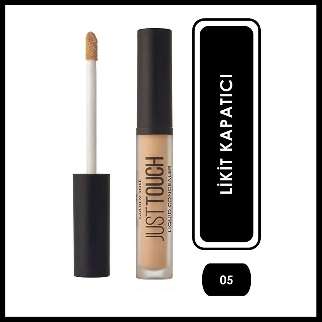 Golden Rose Just Touch Liquid Concealer - 05 - Vitamin E ve Niacinamide İçeren Likit Kapatıcı - Just Touch Liquid Concealer | Golden Rose