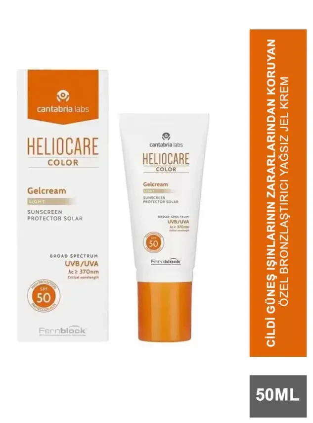 Heliocare Color Gel Cream Renkli Jel Güneş Kremi SPF50 Light Buğday