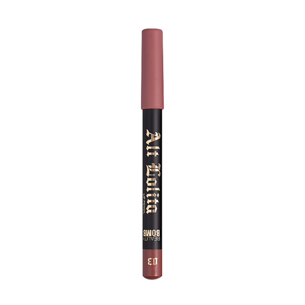 Beauty Bomb Lip Pencil Alt Lolita 03 Cold Fingers - Long-Lasting Matte Lip Liner for Precise Definition - Gratis