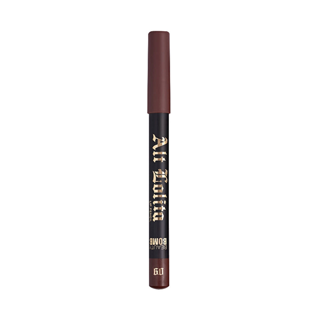 Beauty Bomb Lip Pencil Alt Lolita 09 Cacao Friend - Long-Lasting Matte Lip Liner for Precise Definition - Gratis