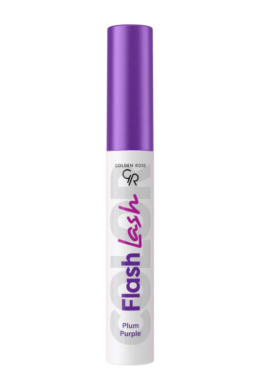 Golden Rose Flash Lash Colored Mascara - 07 Plum Purple - Renkli Maskara - Flash Lash Colored Mascara | Golden Rose – Mor