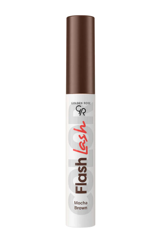 Golden Rose Flash Lash Colored Mascara - 08 Mocha Brown - Renkli Maskara - Flash Lash Colored Mascara | Golden Rose – Kahverengi