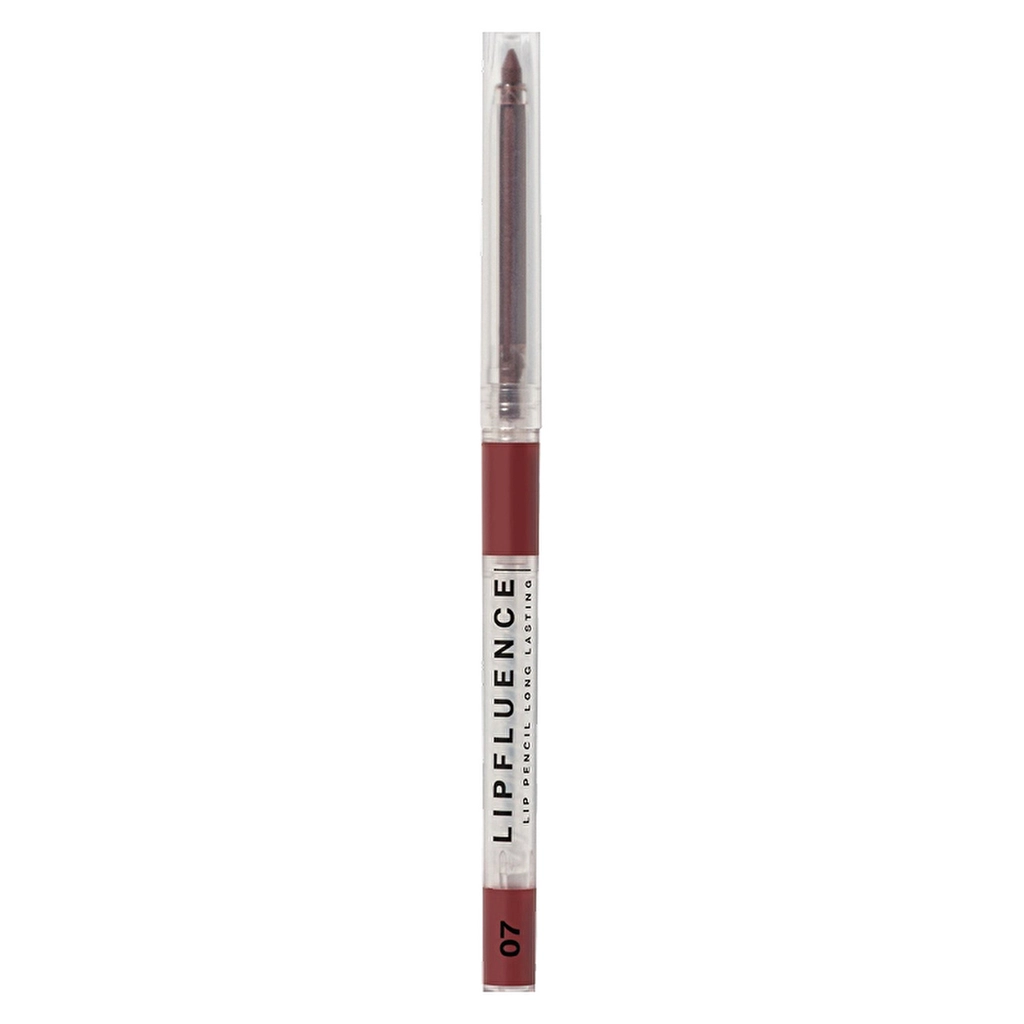 Influence Beauty Automatic Lipfluence Dudak Kalemi 07 Dark Pink - Long-Lasting Matte Lip Liner - Gratis