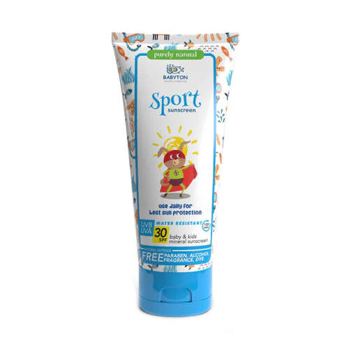 Babyton Bebek ve Çocuklar İçin Suya Dayanıklı Güneş Koruyucu Krem SPF30+ | Dermo.com.tr