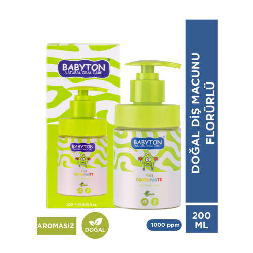 Babyton Kids Toothpaste Flavor Free 2 Yaş Diş Macunu | Dermo.com.tr