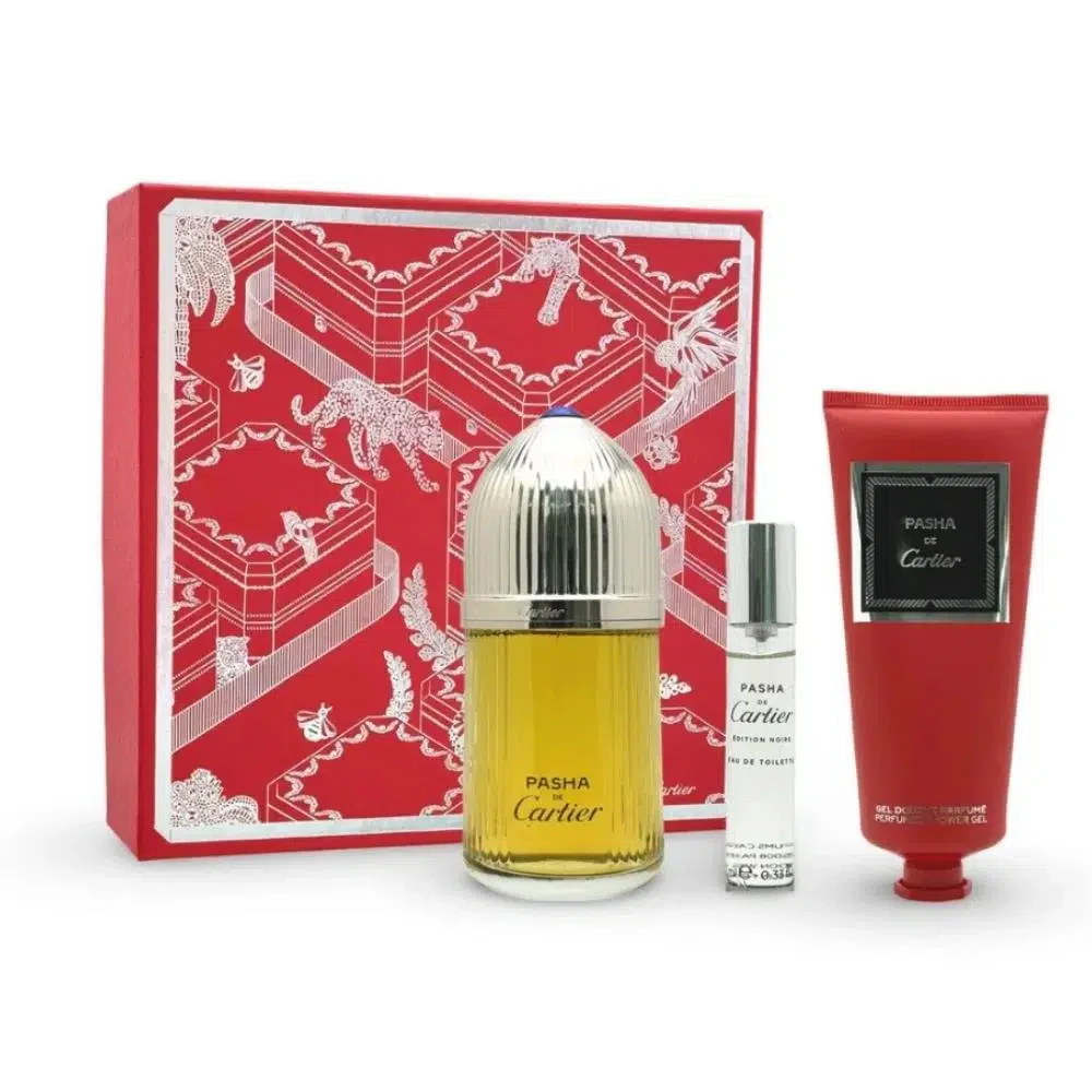 Cartier Pasha EDP + EDT + Body Lotion Erkek Parfüm Seti
