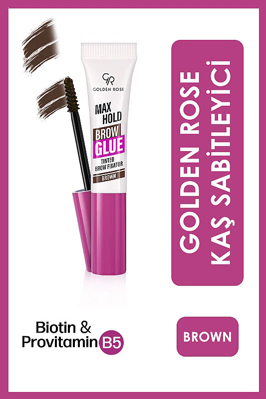 Golden Rose Max Hold Brow Glue - 104 Brown - Kaş Sabitleyici - Max Hold Brow Glue | Golden Rose