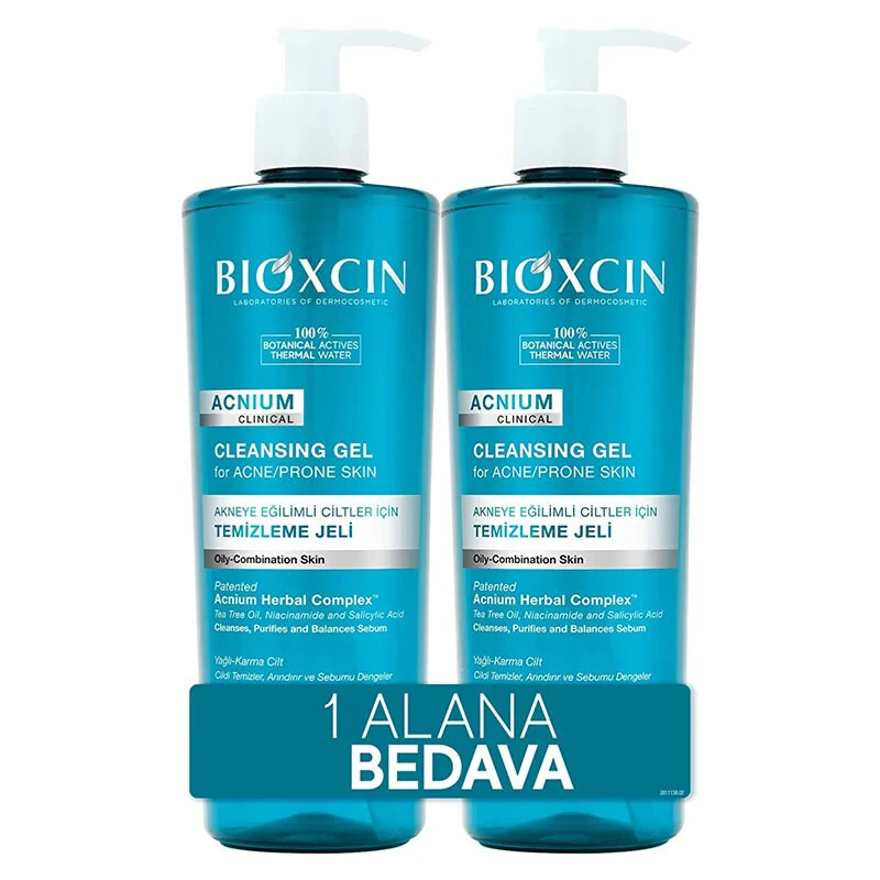 Bioxcin Acnium Sebum Dengeleyici Yüz Yıkama Jeli + Avantaj Paket