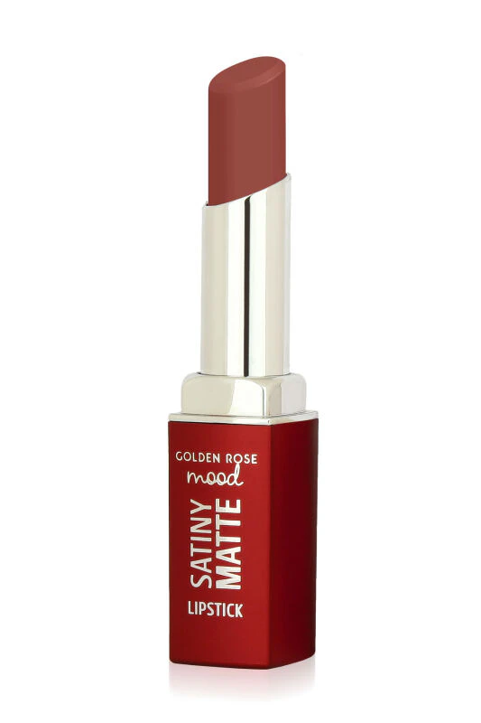 Golden Rose Mood Satiny Matte Lipstick - 05 Burnt Blush - Saten Mat Ruj - Mood Satiny Matte Lipstick | Golden Rose