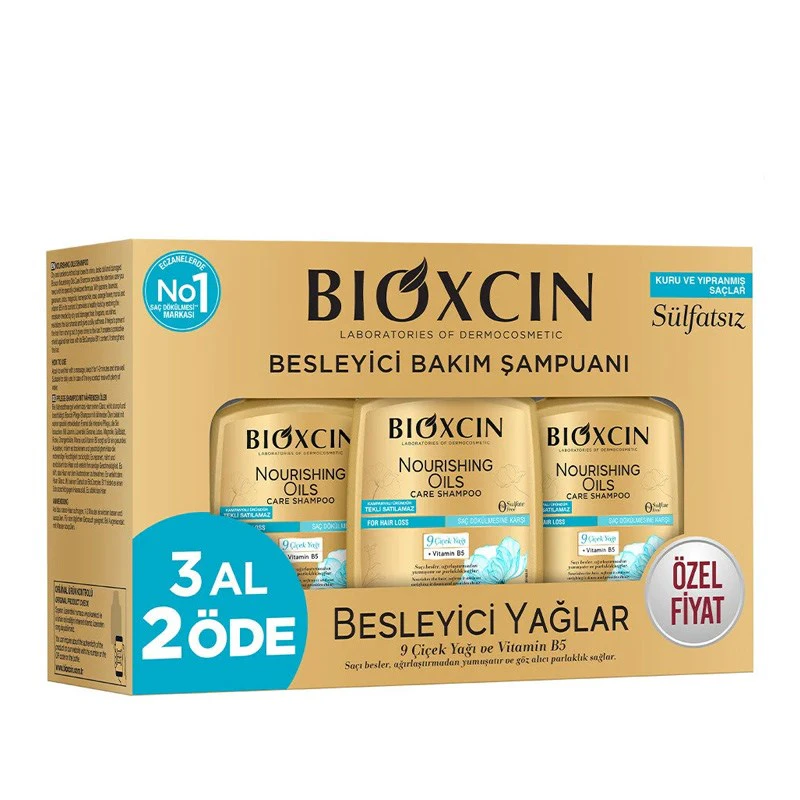 Bioxcin Besleyici Yağlar Şampuan - 3 Al 2 Öde