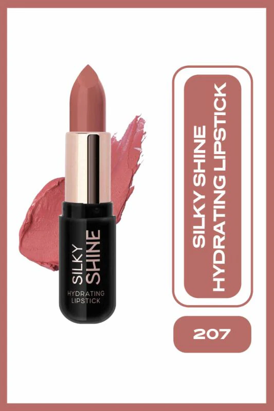 Golden Rose Silky Shine Hydrating Lipstick - 207 Şeftali - Nemlendirici Ruj - Silky Shine Hydrating Lipstick | Golden Rose