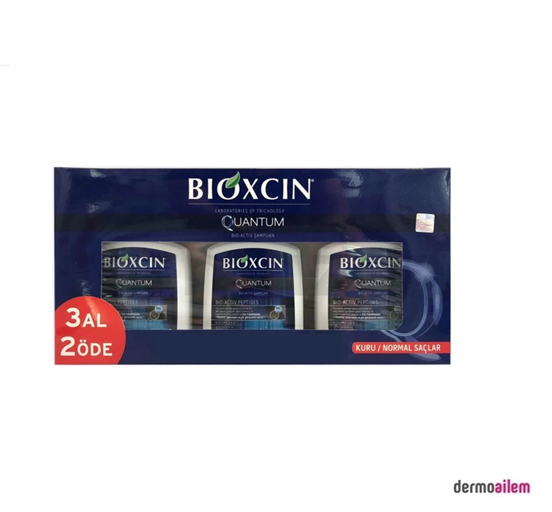Bioxcin Quantum Şampuan 3al 2öde (Kuru-Normal Saçlar)