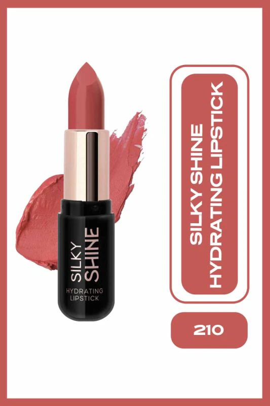 Golden Rose Silky Shine Hydrating Lipstick - 210 Şeftali - Nemlendirici Ruj - Silky Shine Hydrating Lipstick | Golden Rose