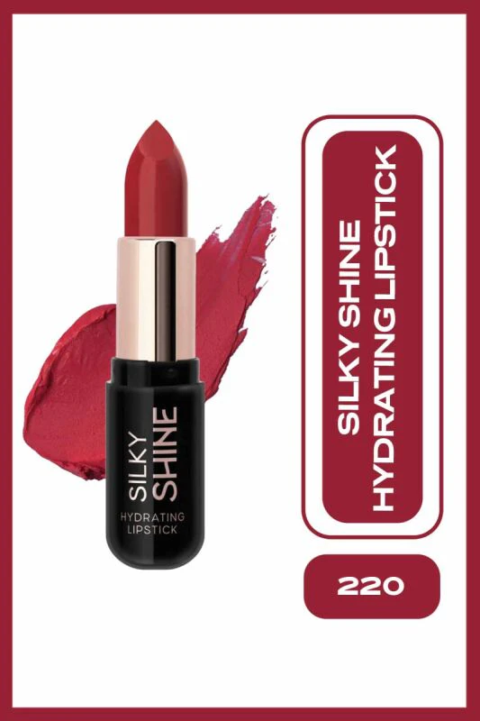 Golden Rose Silky Shine Hydrating Lipstick - 220 Kırmızı - Nemlendirici Ruj - Silky Shine Hydrating Lipstick | Golden Rose