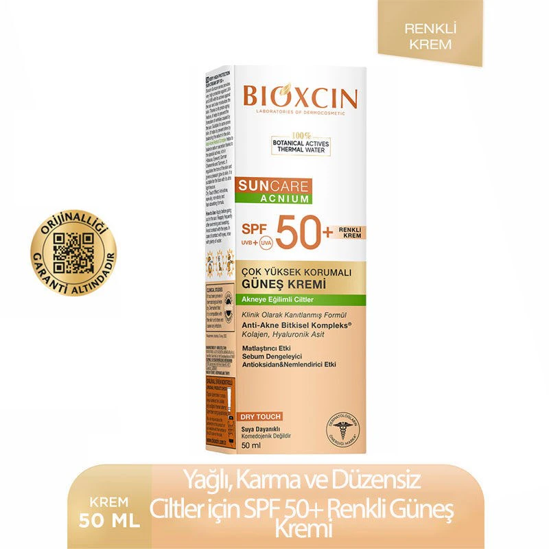 Bioxcin Suncare Güneş Kremi Tint SPF 50+
