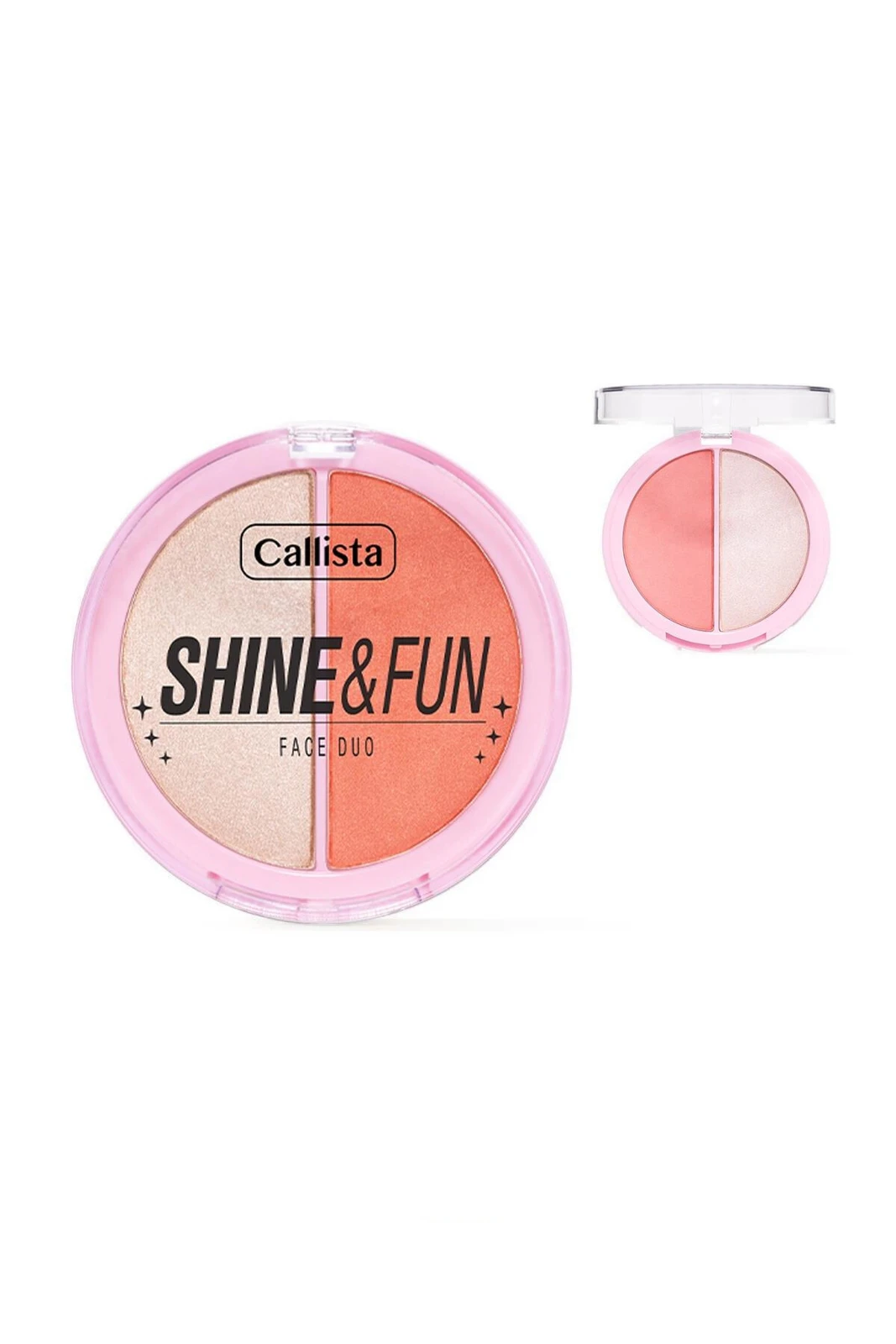 CALLISTA Shine & Fun Face Duo Allık & Aydınlatıcı Paleti 120 Dream Team | Note Cosmetics