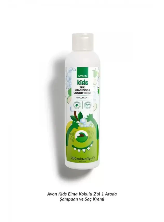 Avon Kids Elma Kokulu 2'si 1 Arada Şampuan ve Saç Kremi Duş Jeli & Vücut Şampuanı Avon