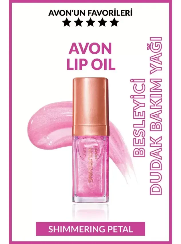 Avon True Nourishing Lip Oil Dudak Bakım Yağı - Shimmering Petal - Dudak Parlatıcıları Avon