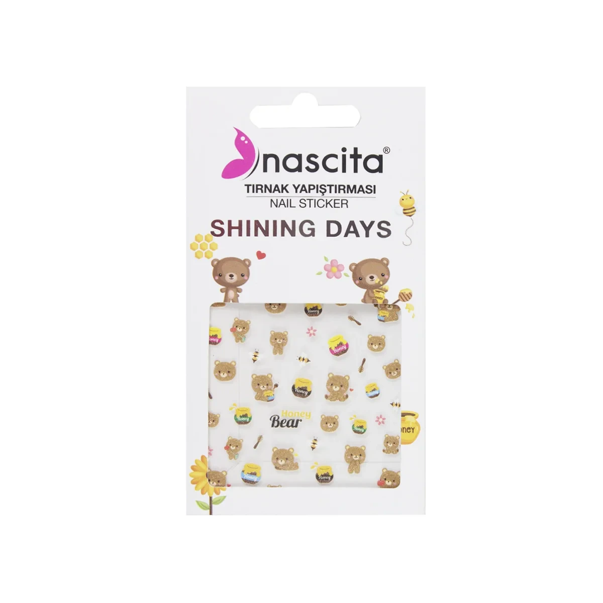 NASCITA Tırnak Stıcker Honey Bear - KARIŞIK / STD