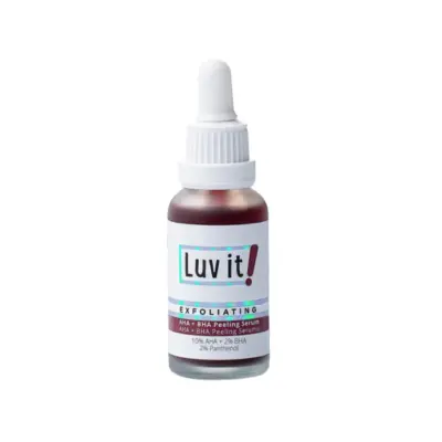 Luv it! Exfoliating AHA + BHA Peeling Serum | Evdeeczane