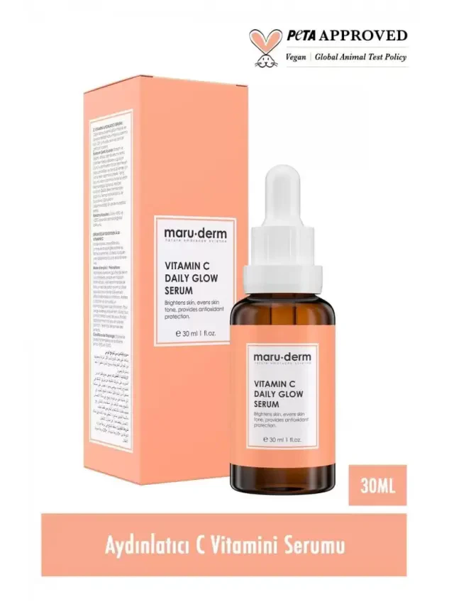 Maru.Derm Maruderm C Vitamini ve Peptid Aydınlatıcı Cilt Bakım Serumu | Evdeeczane