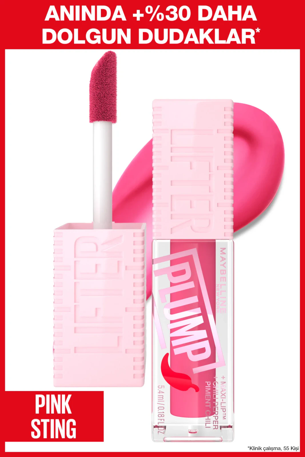 Maybelline New York Maybelline Lifter Plump Dudak Parlatıcısı- 003 Pink Sting | Evdeeczane – 003 Pink Sting | Evdeeczane