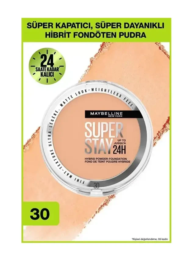Maybelline New York Superstay Hibrit Pudra-Fondöten - 30 | Evdeeczane