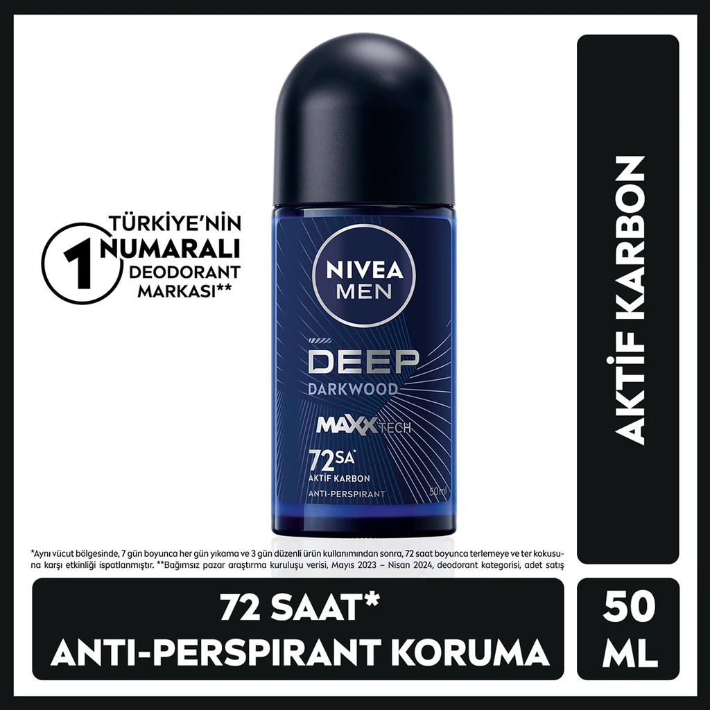 Nivea Men Erkek Roll-on Deodorant Deep Dimension - Gratis
