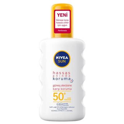 Nivea Sun Hassas Anında Koruma Güneş Alerjisine Karşı Spf 50+ Güneş Spreyi | Evdeeczane
