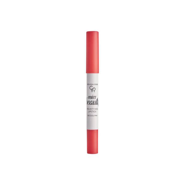 Golden Rose Miss Beauty Velvety Kiss Lipstick 08 Cool Pink | Uygun Fiyat