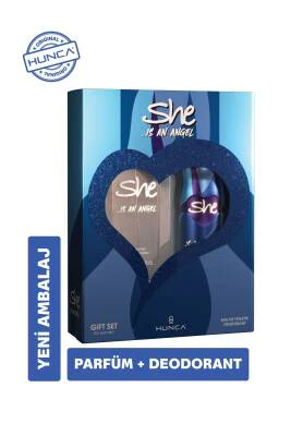 She Angel Deo Sprey + Kadın Parfüm Seti | Evdeeczane