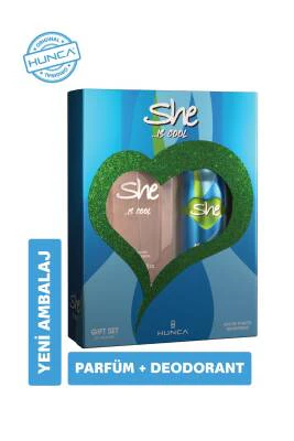 She Cool Deo Sprey + Kadın Parfüm Seti | Evdeeczane