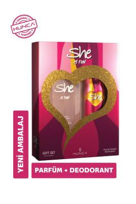 She Fun Deo Sprey + Kadın Parfüm Seti | Evdeeczane