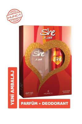 She Love Deo Sprey + Kadın Parfüm Seti | Evdeeczane