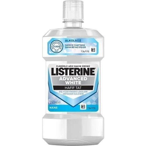 Listerine Advanced White Hafif Tat Agız Bakım Suyu