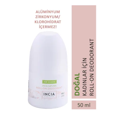 Incia Doğal Roll-On Deodorant 50 Ml - Kadınlar için | Evdeeczane