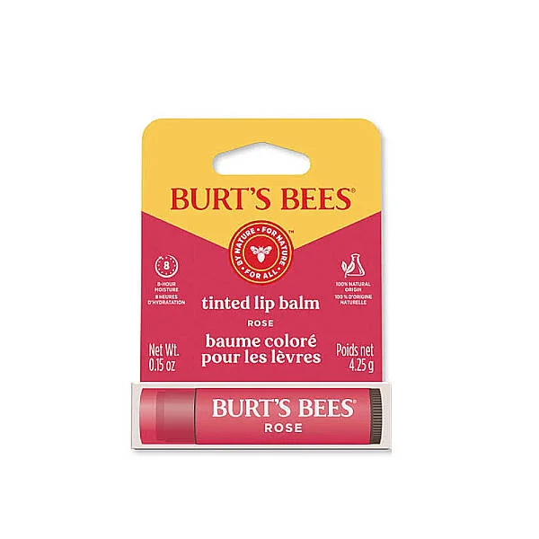 Burts Bees Tinted Lip Balm Rose - Renkli Dudak Bakım Kremi Kırmızı 4.25 g