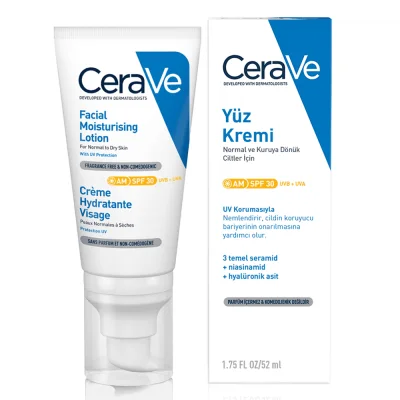 Cerave Nemlendirici Yüz Kremi SPF30 52 ml | Evdeeczane