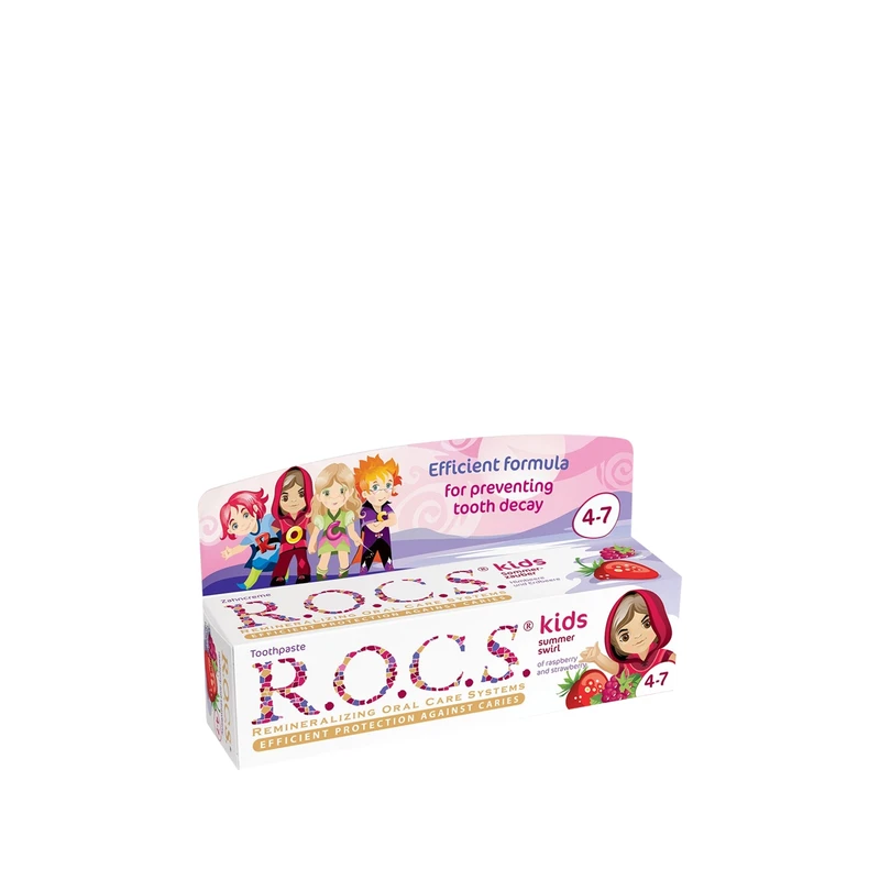 Rocs Kids 4-7 Yaş Diş Macunu Ahududu-Çilek