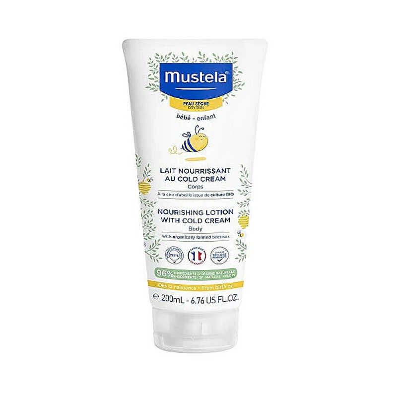 Mustela Nourishing Lotion With Cold Cream Kuru Ciltler İçin Besleyici ve Nemlendirici Vücut Losyonu 200 ml