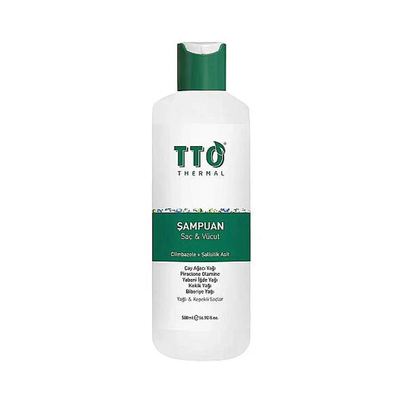 TTO Thermal Saç Ve Vücut Şampuanı Climbazole Ve Çay Ağacı 500 ml